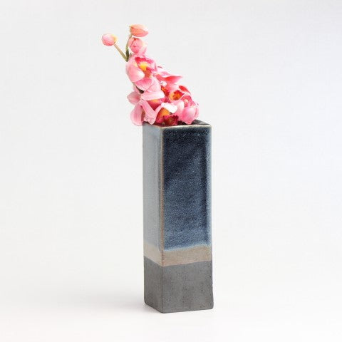 花入 いぶし光沢 / W6×D6×H20cm