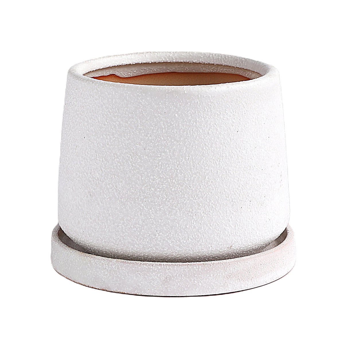 皿付鉢 フラン / ホワイト / Φ14×H11cm