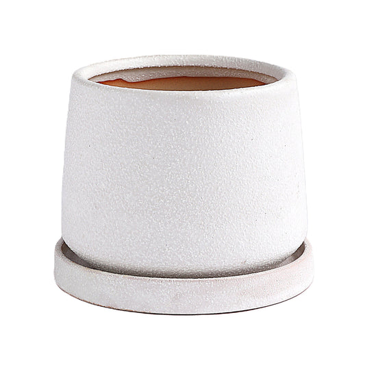 皿付鉢 フラン / ホワイト / Φ14×H11cm