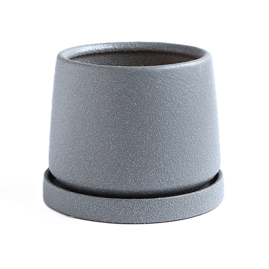 皿付鉢 フラン / グレー / Φ14×H11cm