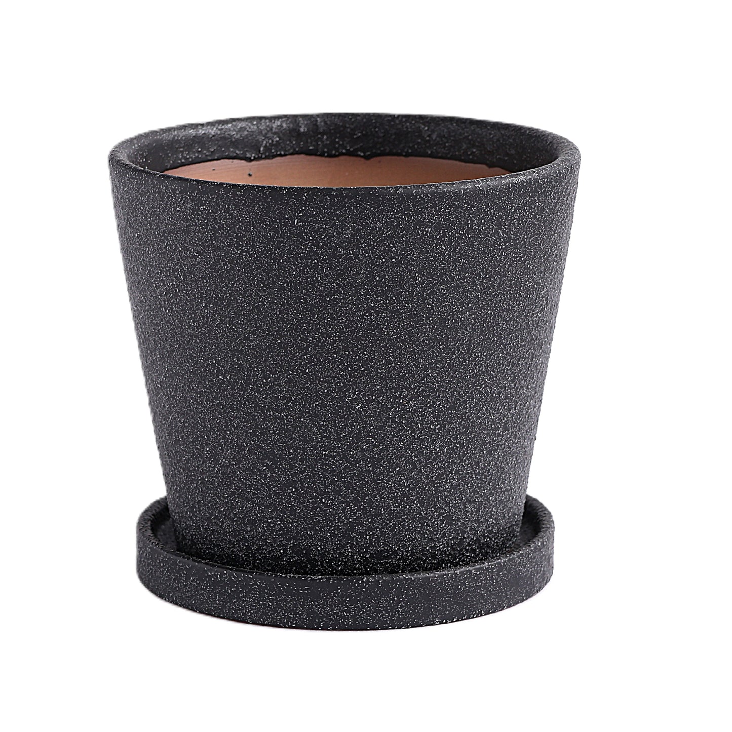 皿付鉢 コーノ / ブラック / Φ12.5×H11cm