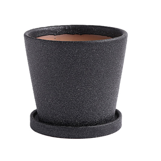 皿付鉢 コーノ / ブラック / Φ12.5×H11cm