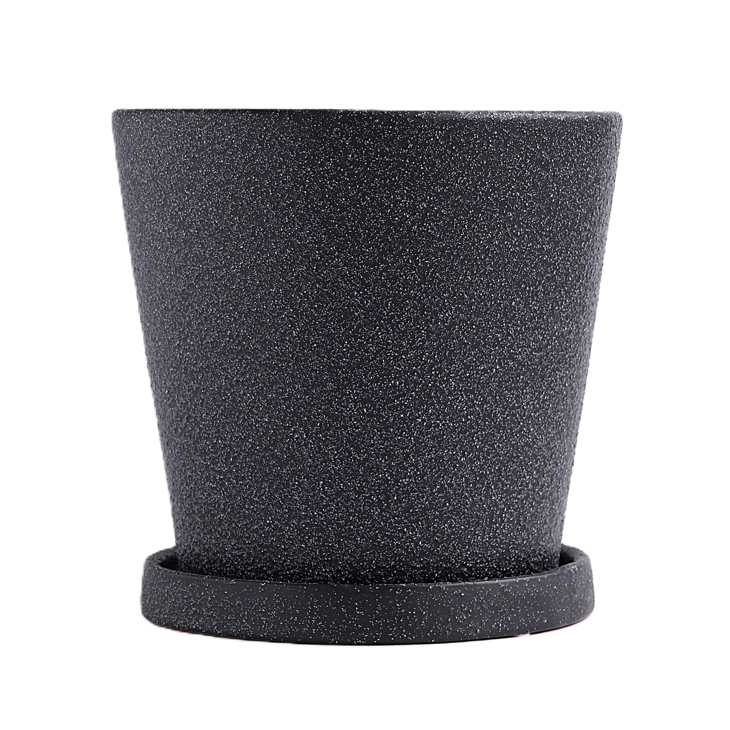 皿付鉢 コーノ / ブラック / Φ14×H13.5cm