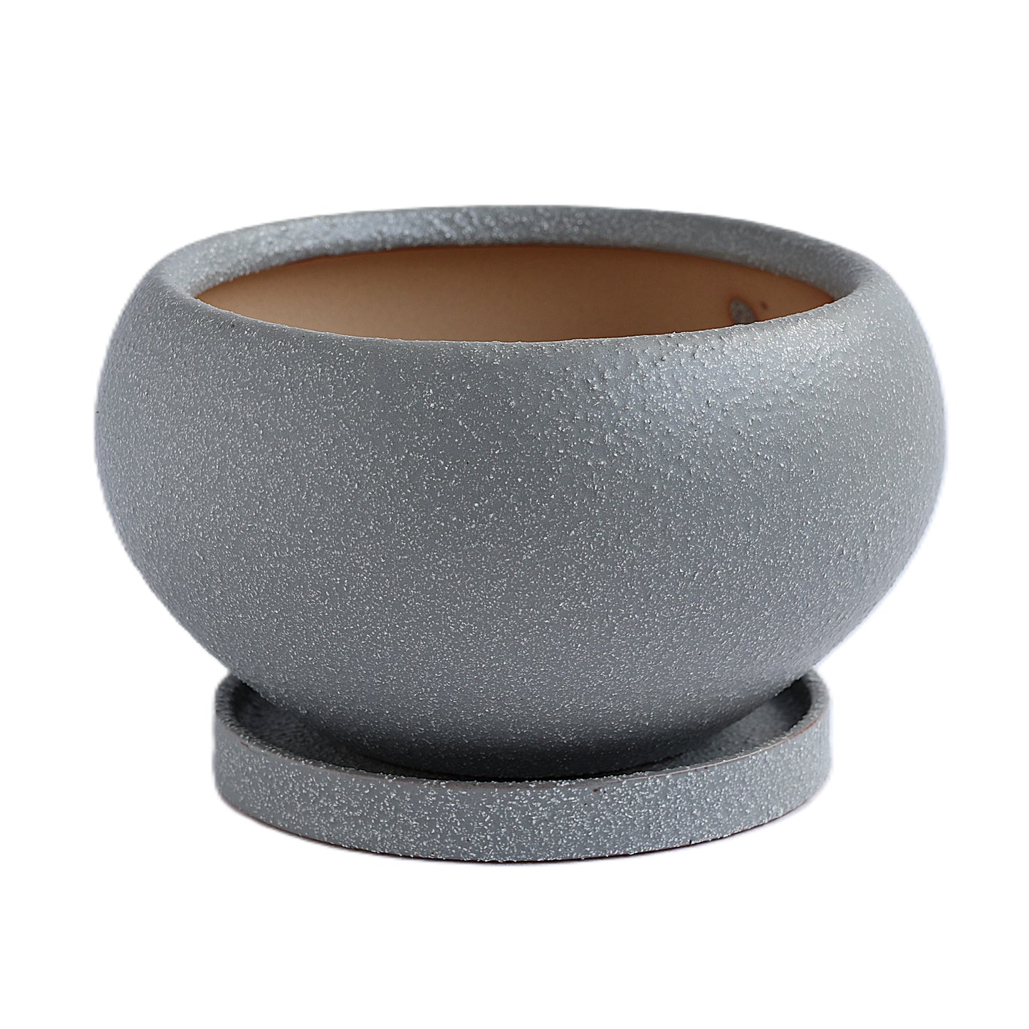 皿付鉢 アネーロ / グレー / Φ15.5×H8.5cm