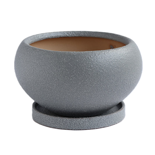 皿付鉢 アネーロ / グレー / Φ15.5×H8.5cm