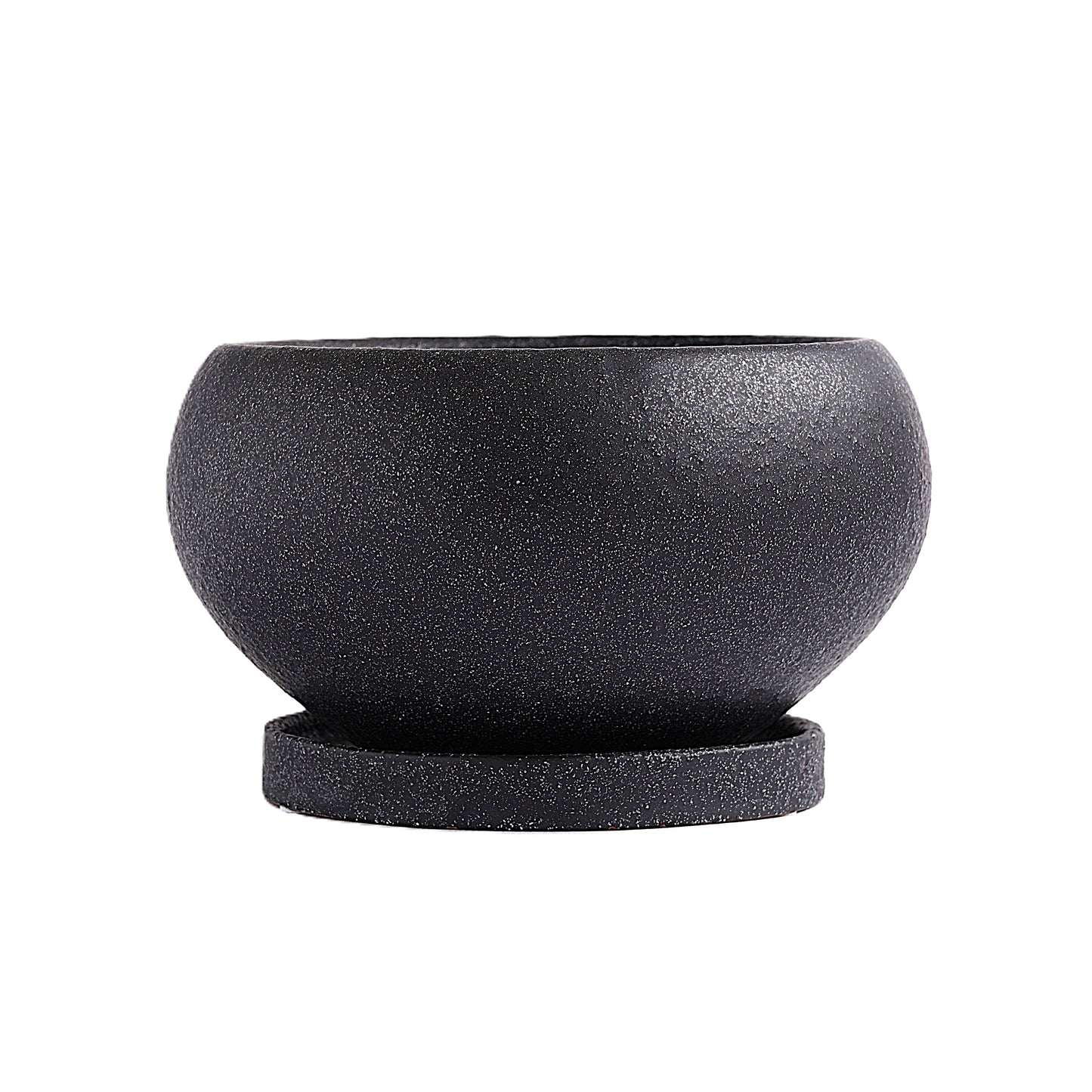 皿付鉢 アネーロ / ブラック / Φ15.5×H8.5cm