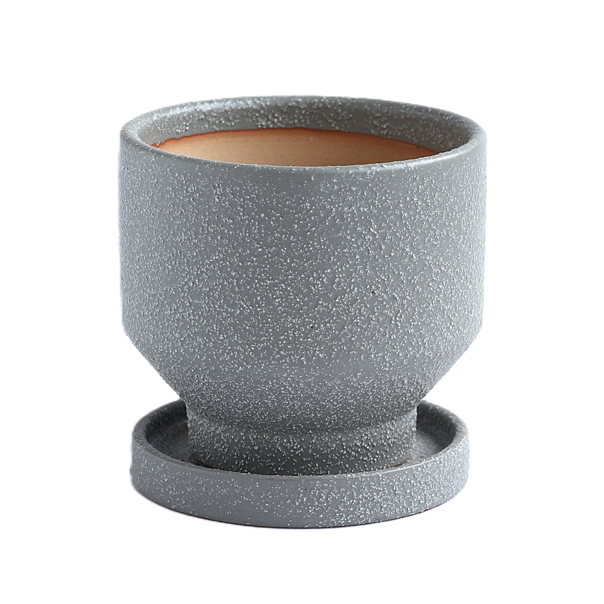 皿付鉢 トゥール / グレー / Φ10×H9.5cm
