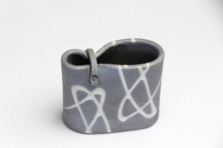 花入　楕円 / W10×D5×H10cm