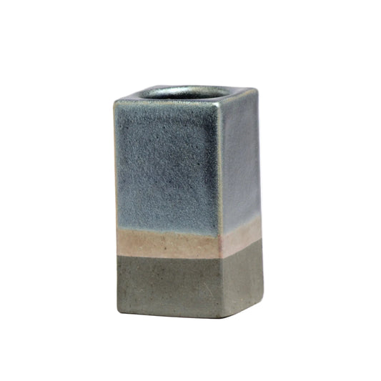 花入　いぶし光沢 / W6×D6×H11.5cm