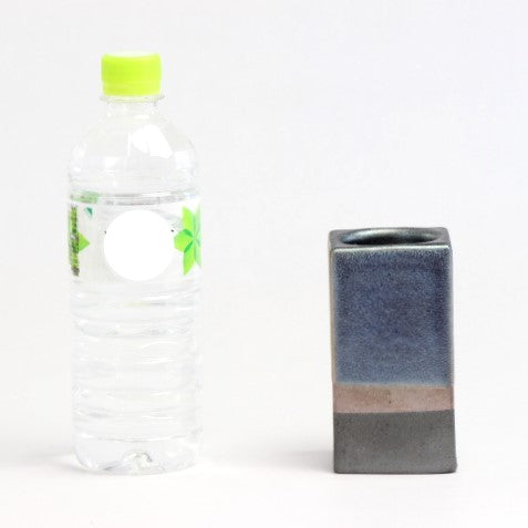 花入　いぶし光沢 / W6×D6×H11.5cm