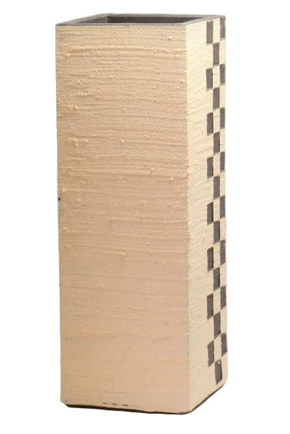 傘立て　白泥市松 / W16.5×D16.5×H47cm