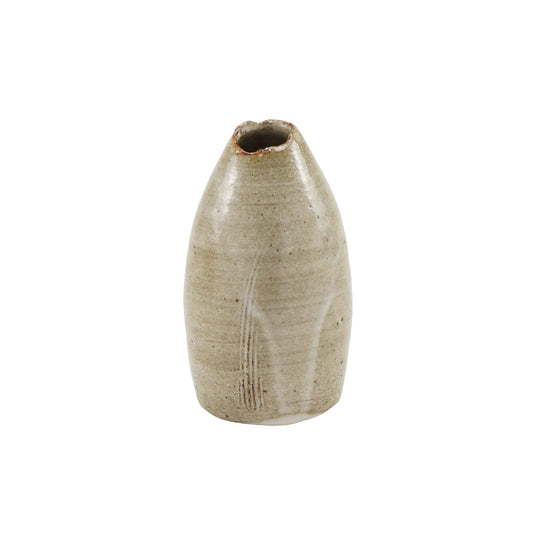 花入　灰釉 / Φ7.5×H13.5cm