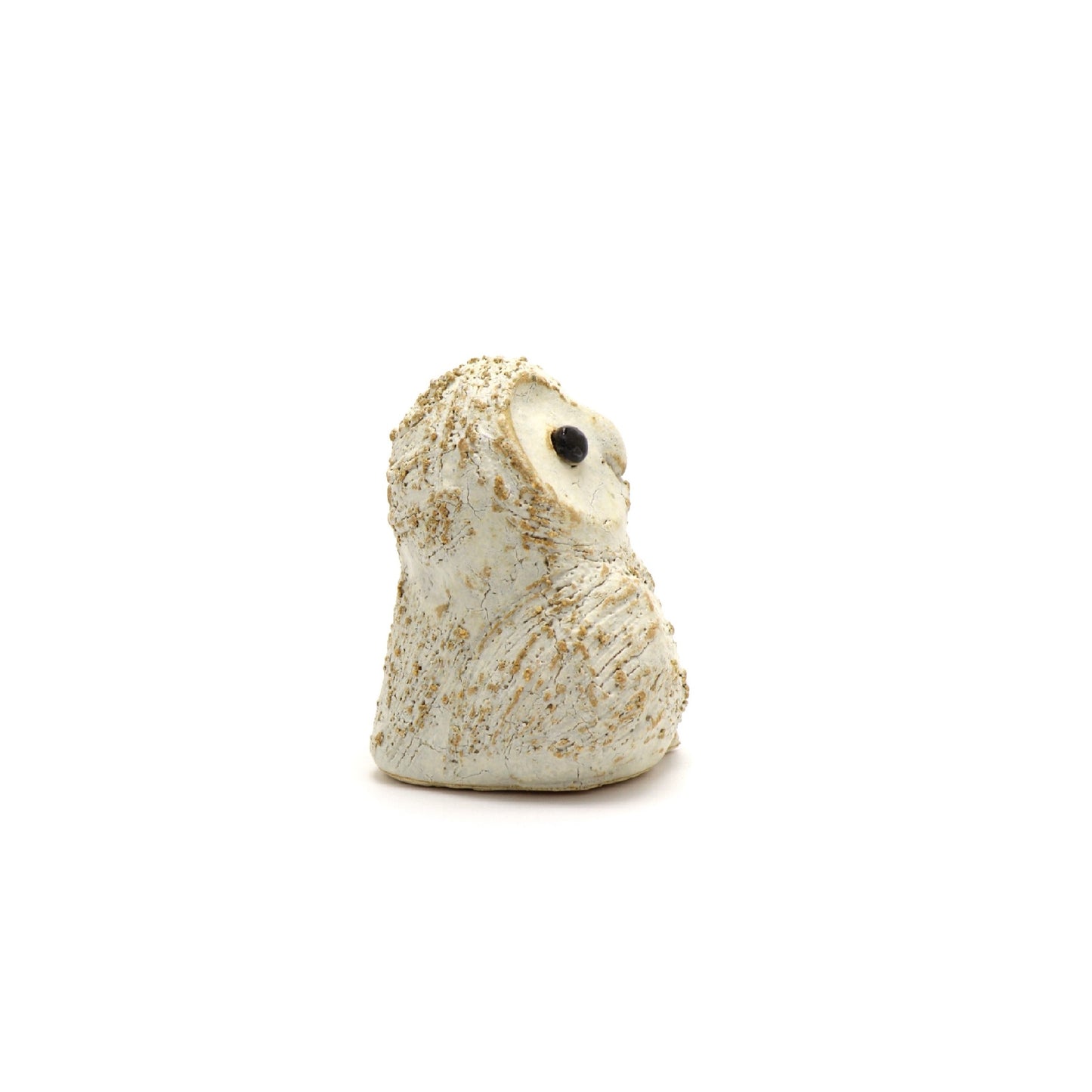 荒土 ふくろう(白) / W7.5×D6.5×H8cm