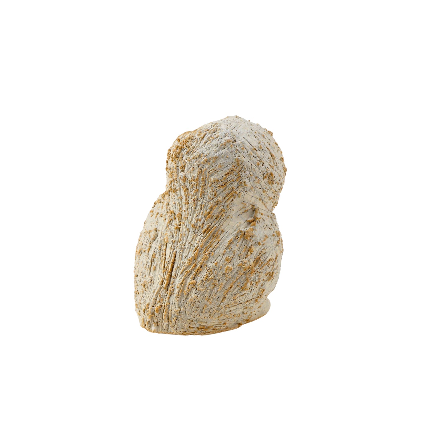 荒土 ふくろう(白) / W8×D8.5×H10.5cm