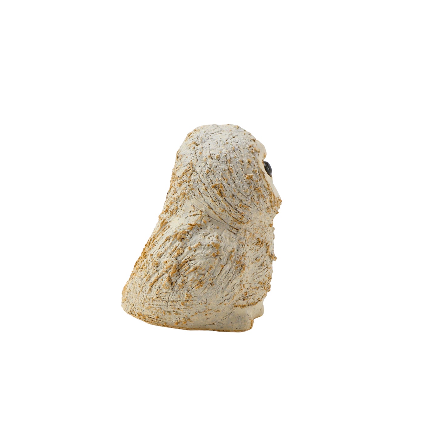 荒土 ふくろう(白) / W8×D8.5×H10.5cm
