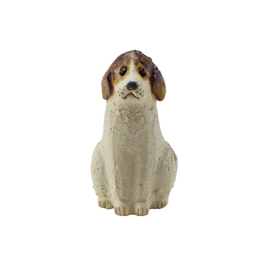 おすわり犬 / W7.5×D10×H14cm