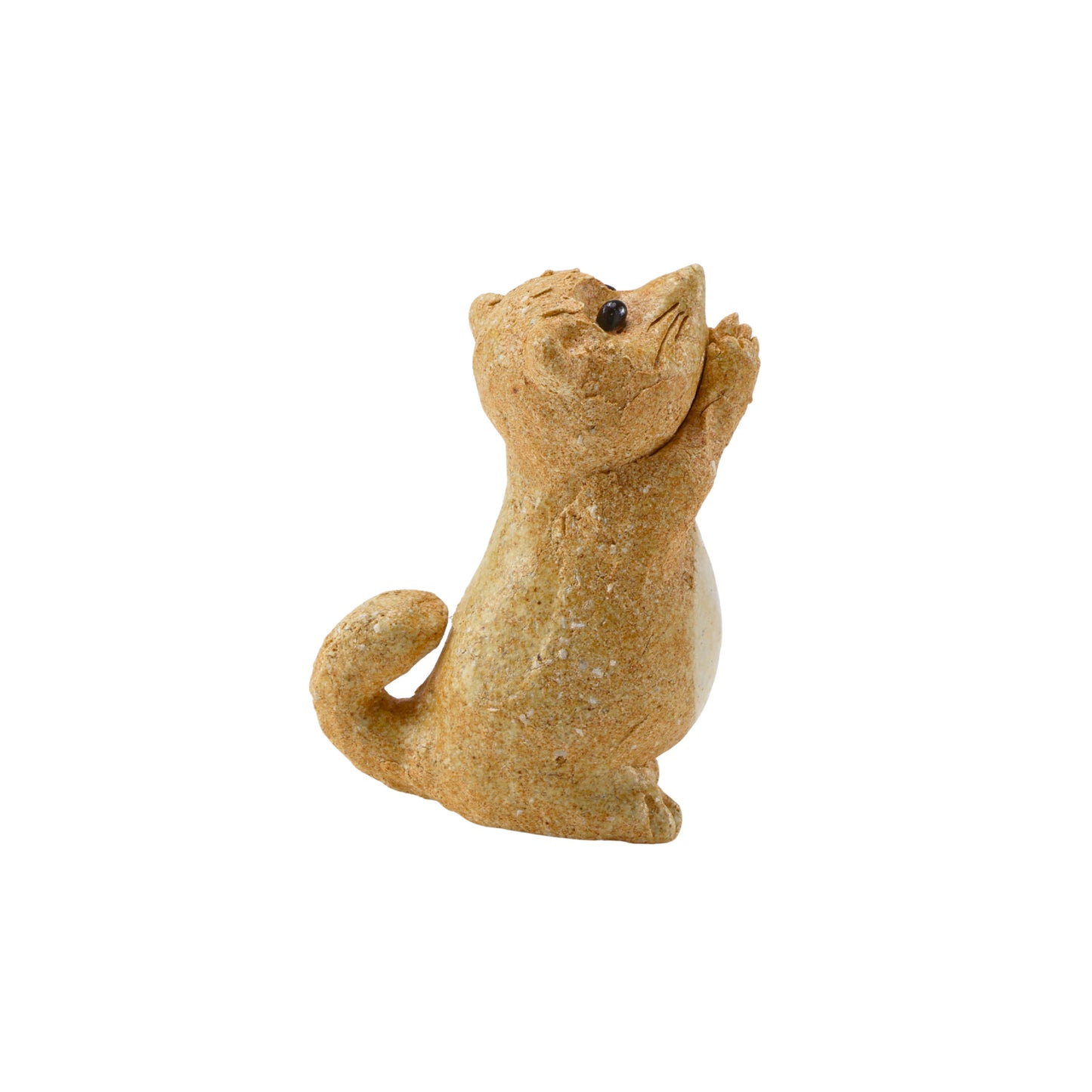 福招き 合掌たぬき / W5.5×D8.5×H11.5cm