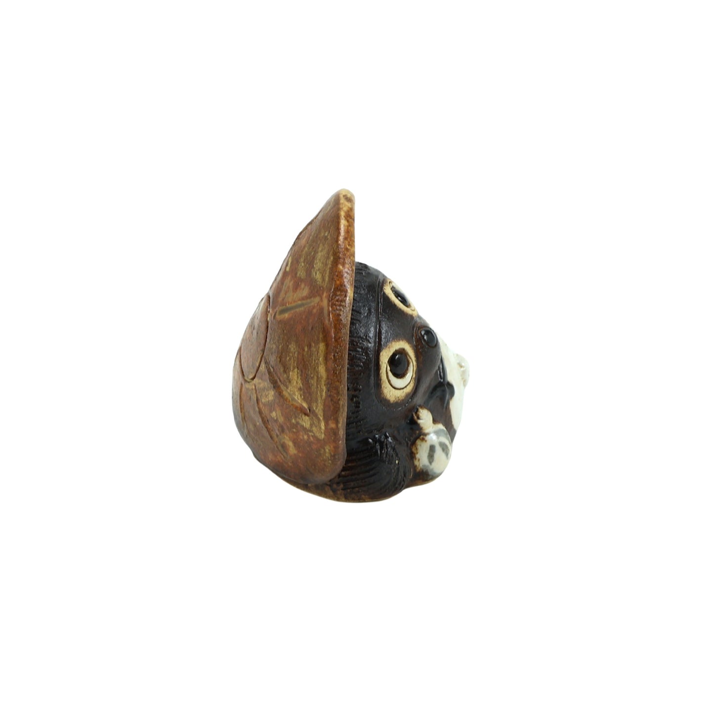 マスコット寝狸 / W7.3×D5×H8cm