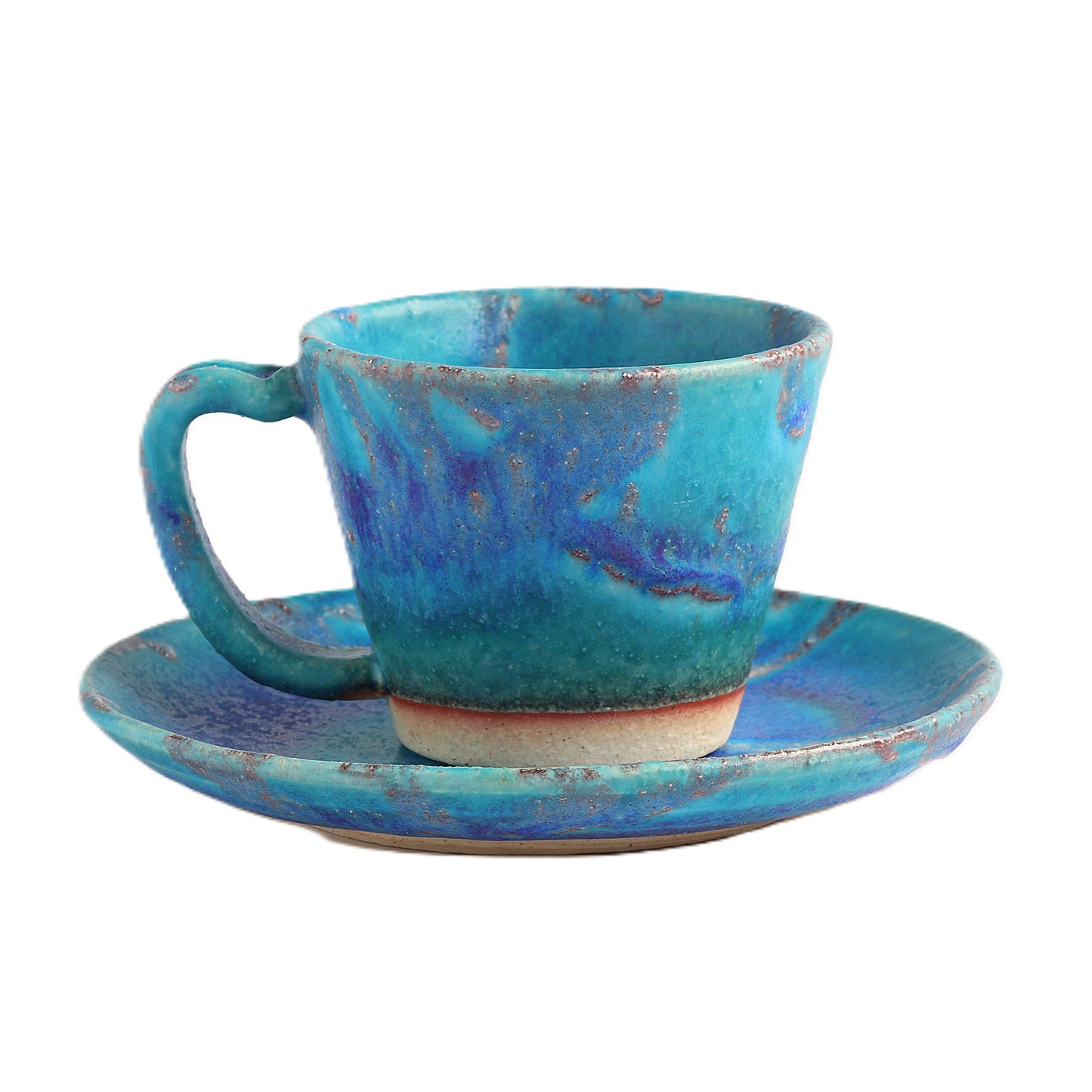 コーヒー碗皿　淡海 / Φ8.5×H6.5cm