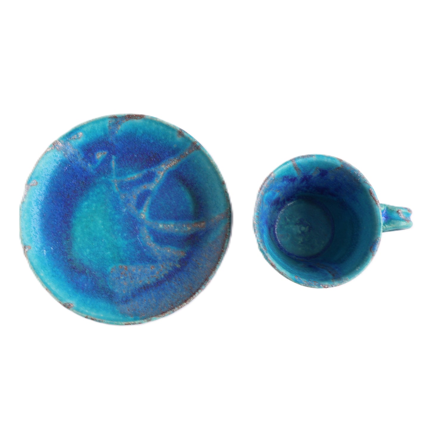 コーヒー碗皿　淡海 / Φ8.5×H6.5cm