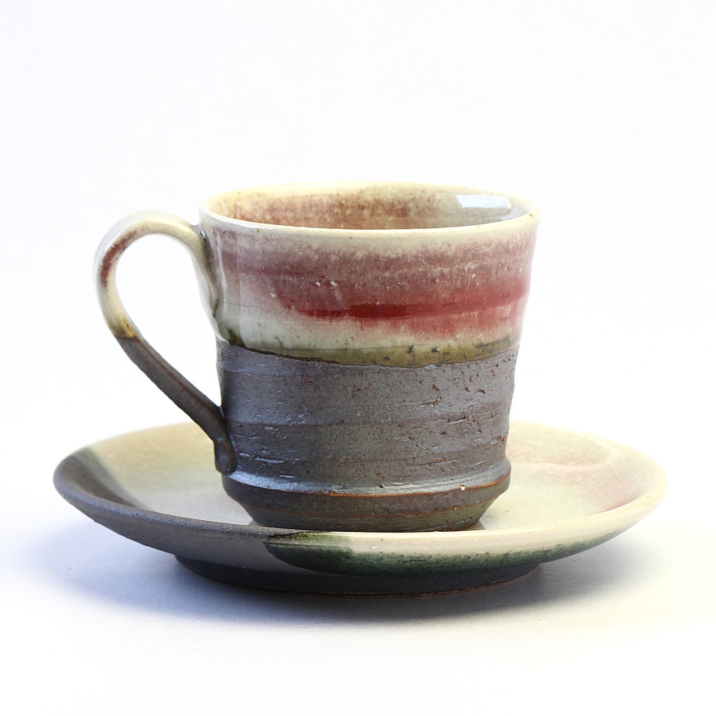 コーヒー碗皿　ラズベリー / Φ8×H7.5cm