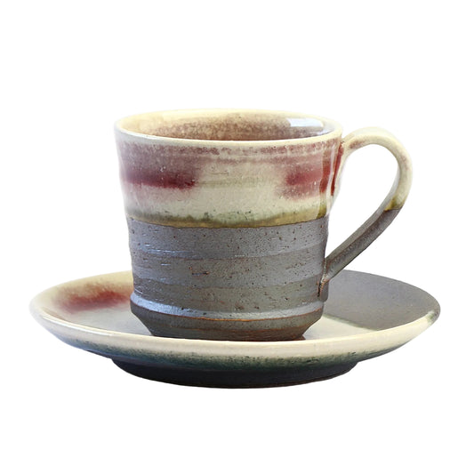 コーヒー碗皿　ラズベリー / Φ8×H7.5cm