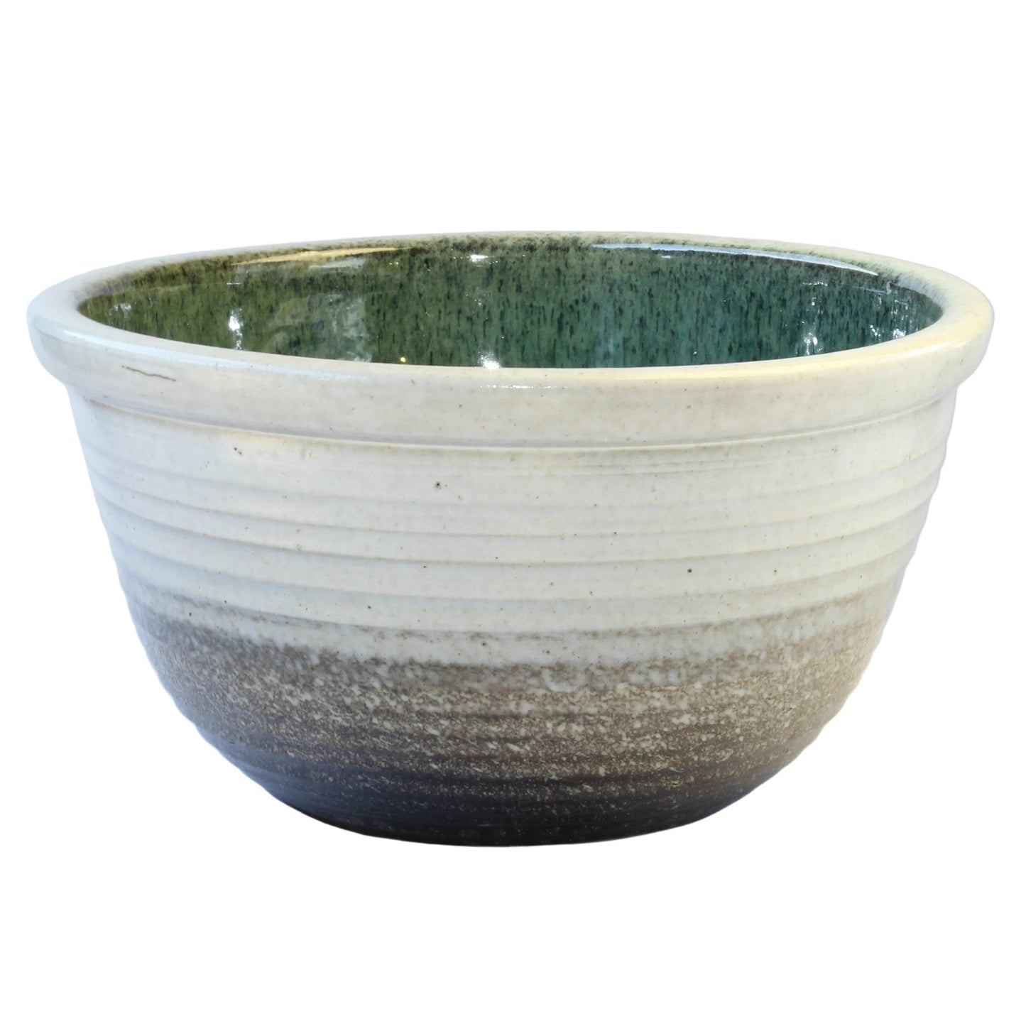 睡蓮鉢　13号白ぼかし / Φ38.5×H20cm