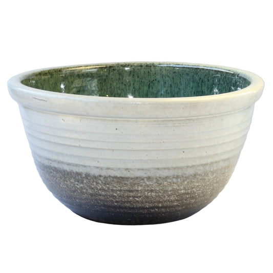 睡蓮鉢　13号白ぼかし / Φ38.5×H20cm