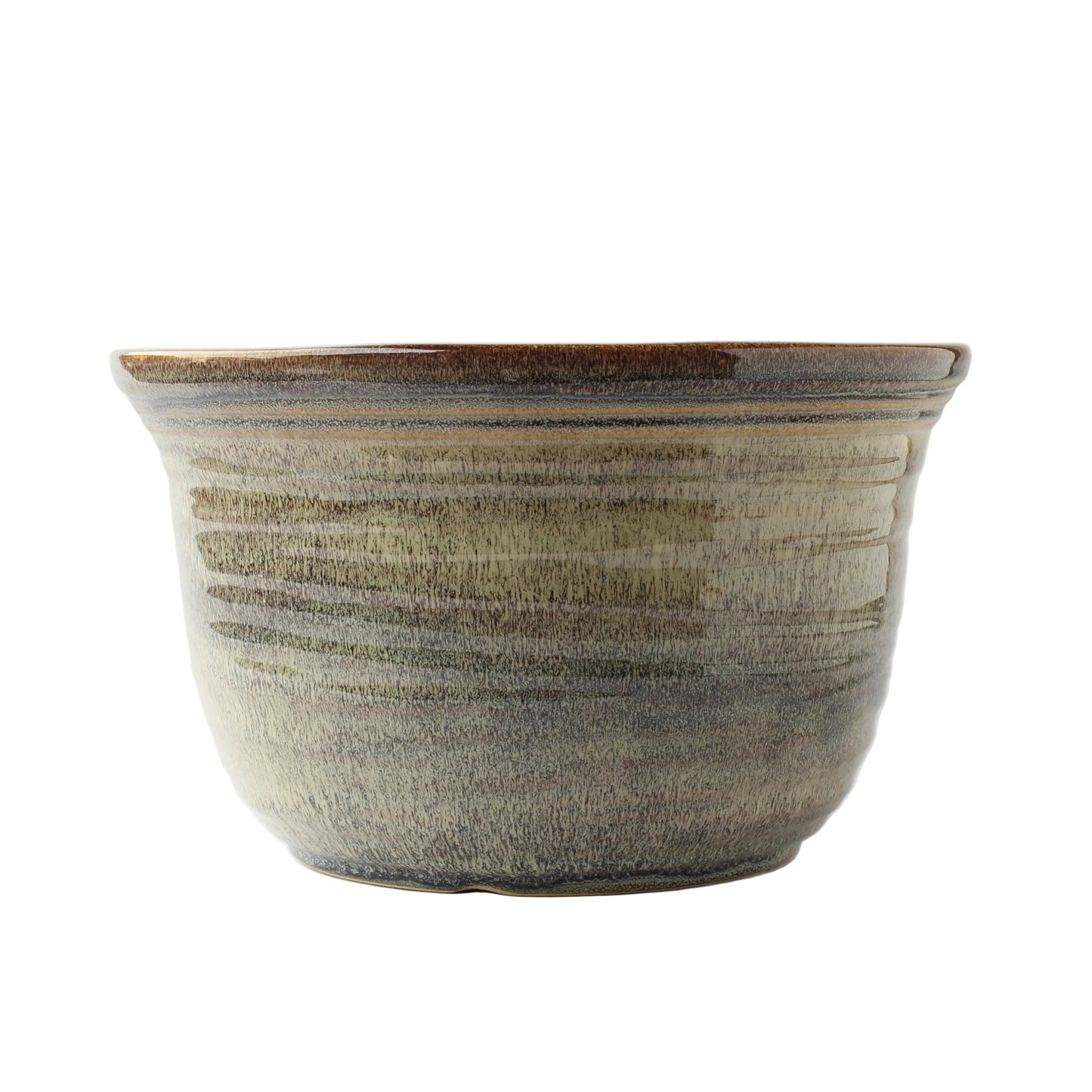 睡蓮鉢　11号天目 / Φ33×H20cm